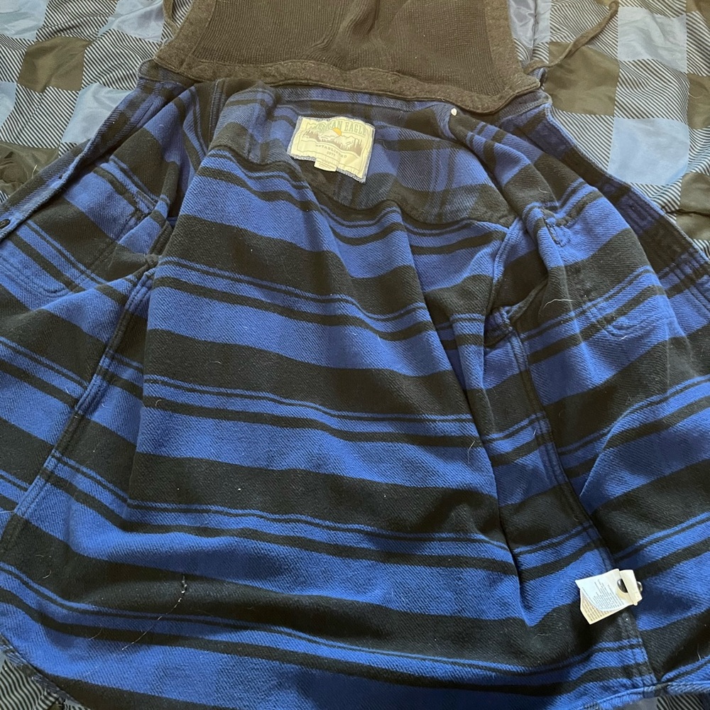 Blue And Black American Eagle Hooded Flannel